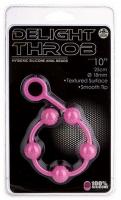 Delight Throb Anal Beads pink