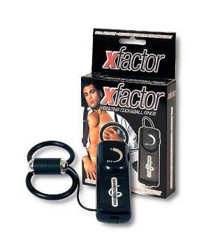 Kroužek na penis vibrační DVOJITÝ X-FACTOR | Seven Creations